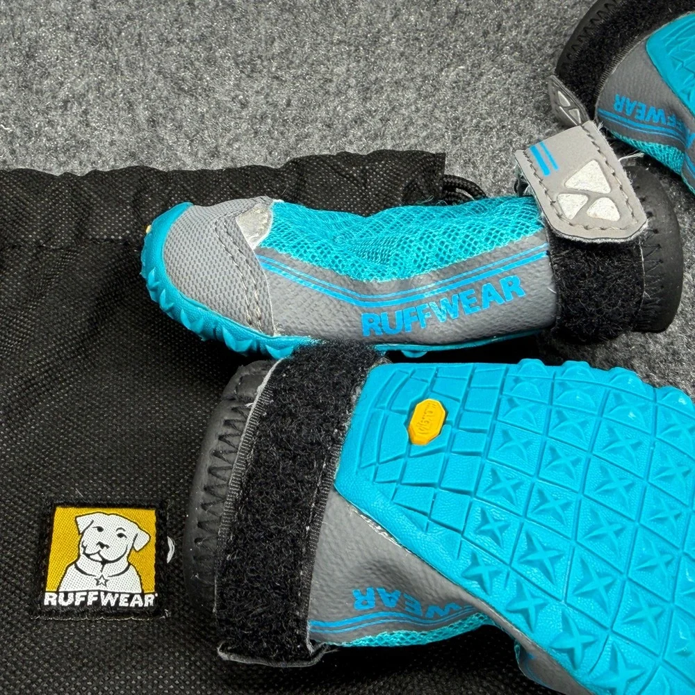 RuffWear Grip Trex Dog Boot Blue Vibram Rugged Breathable Outdoor Walking Hiking